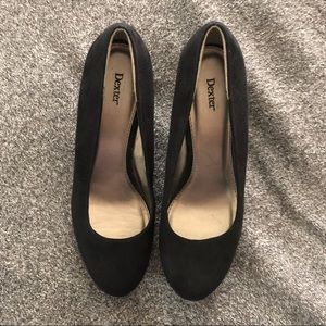 Black Suede Ballet Wedges